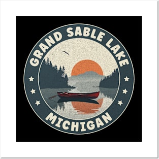 Grand Sable Lake Michigan Sunset Posters and Art